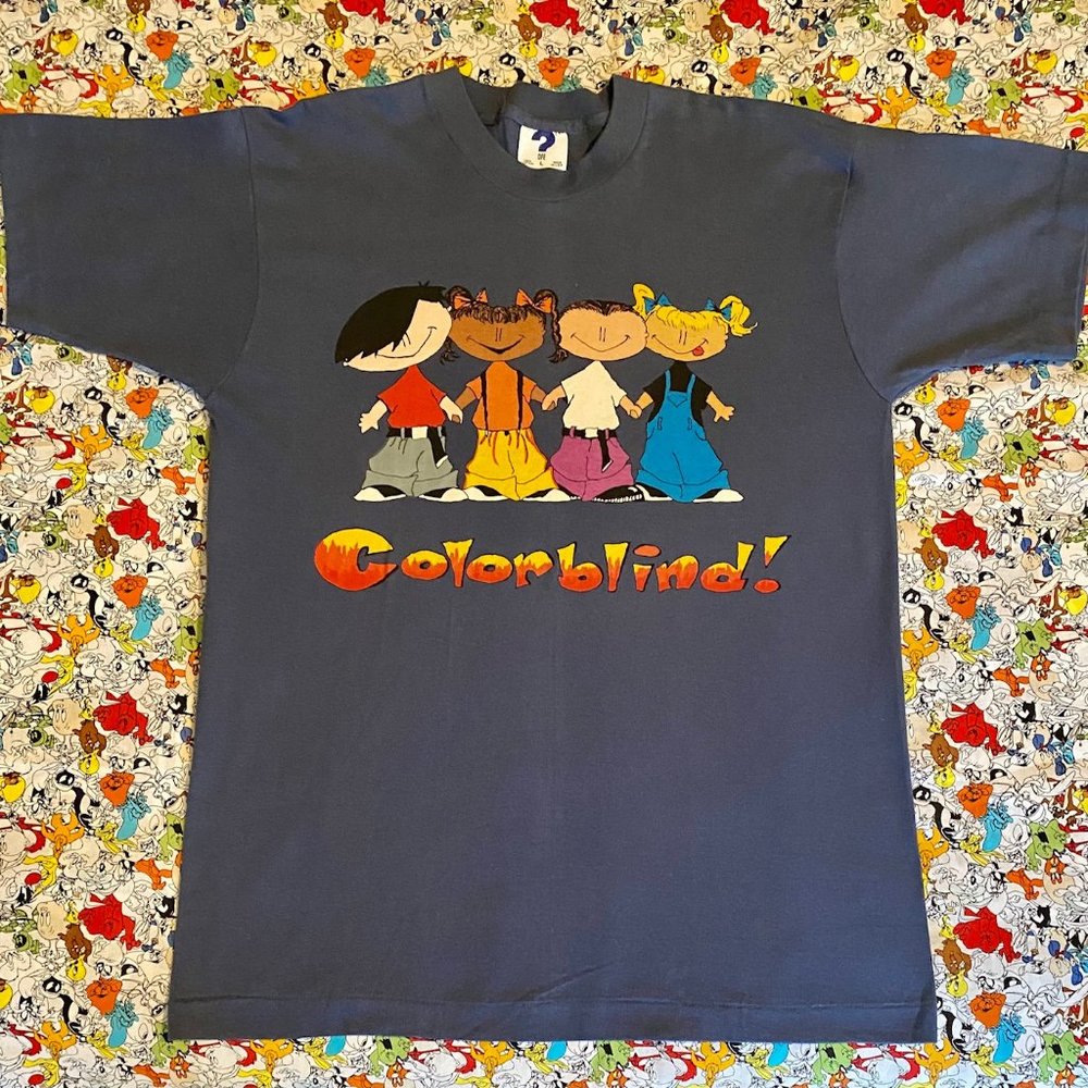 Rare Vtg 90s DFE ? ‘Colorblind’ T-shirt